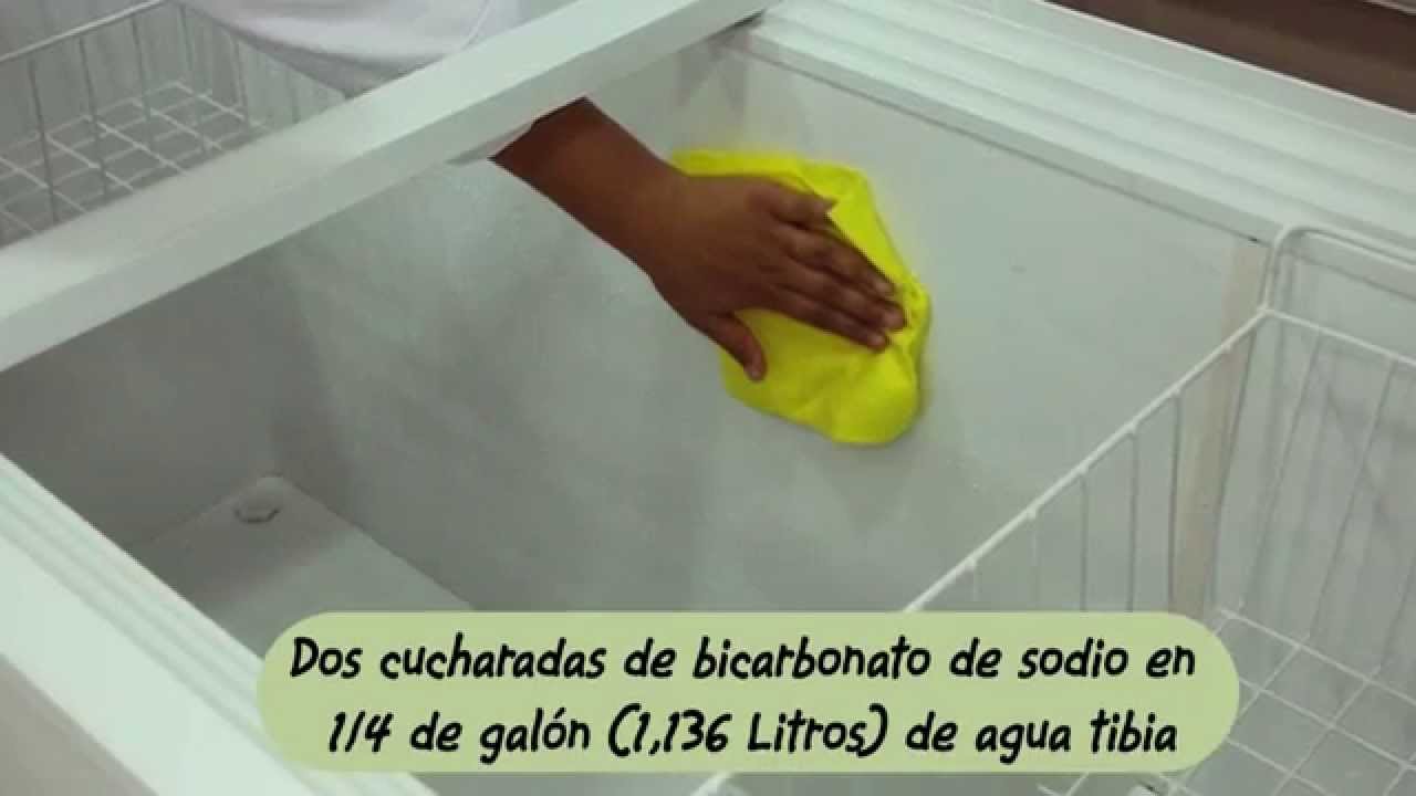 Limpieza y desinfección de la congeladora