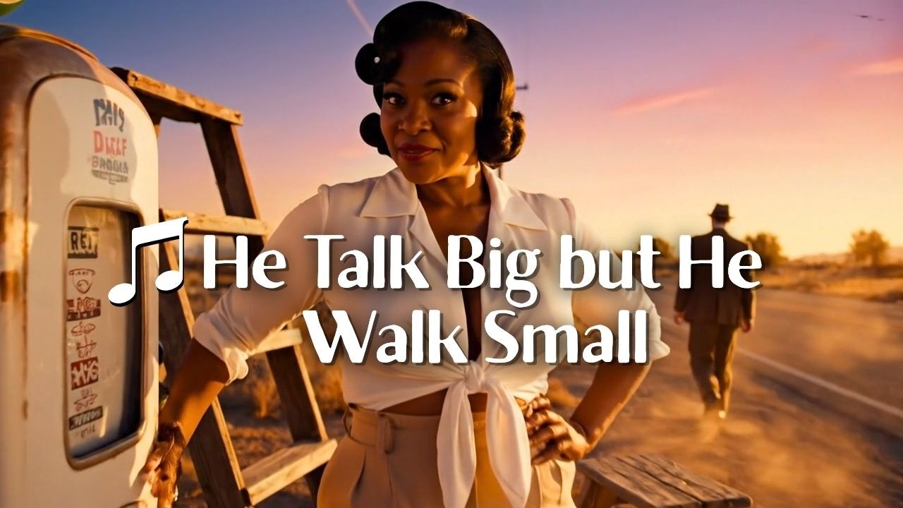 🎵 He Talk Big but He Walk Small | Delta Blues Queen