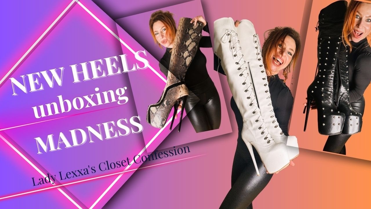 Распаковка новых туфель-лодочек на шпильке Tajnashoes. Туфли выше колена и лодочки.