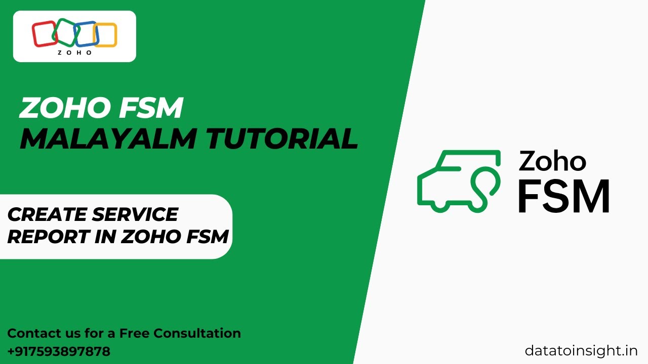 How to Create a Service Report in Zoho FSM | Step-by-Step Tutorial 