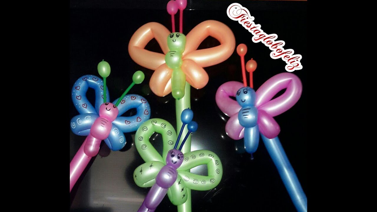 Como hacer una linda mariposa con globos 260