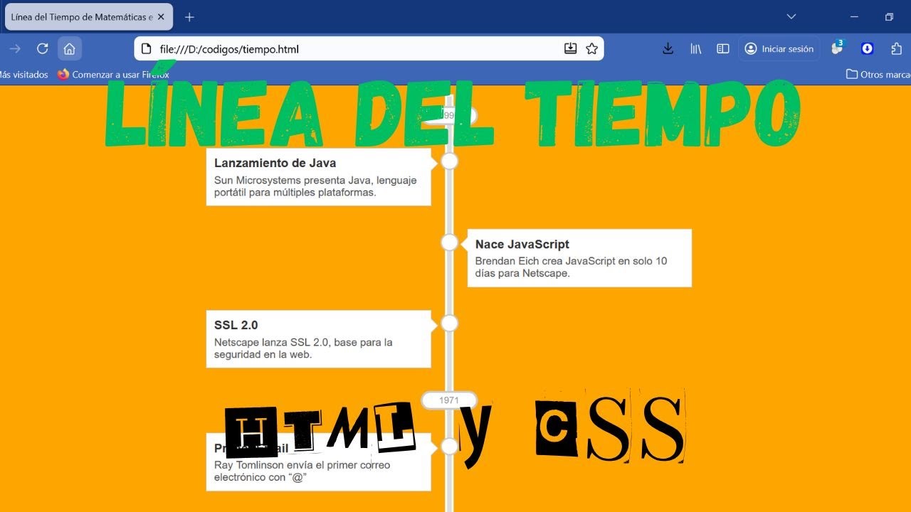 Cómo crear una línea del tiempo con HTML y CSS - Web development