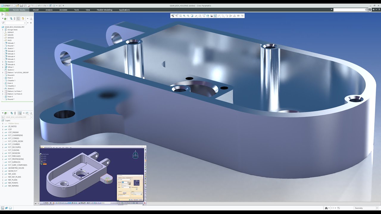 Creo PARAMETRIC vs CATIA V5 : Suivez le guide, ép. 1.