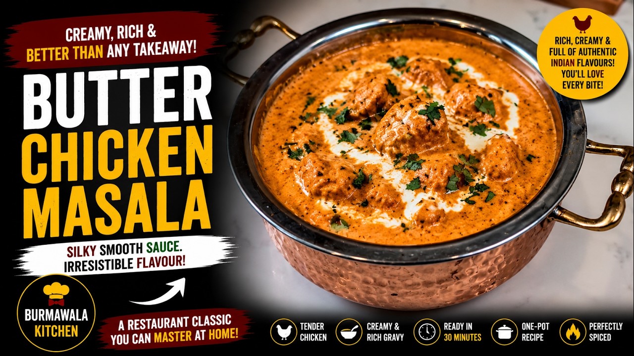Quick Butter Chicken Masala Recipe at home, Better than any takeaway