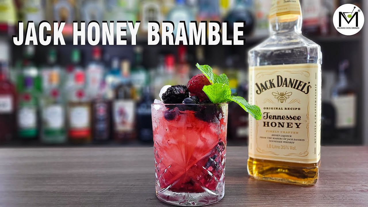 COMO FAZER UM DRINK COM JACK HONEY E FRUTAS VERMELHAS / JACK HONEY BRAMBLE! 🍹🍹🍹🍹🍹🍹