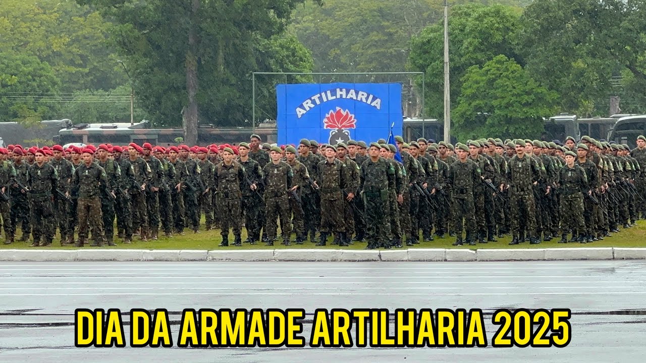 MAIOR SOLENIDADE CONJUNTA DAS ORGANIZAÇÕES MILITARES LETAIS DE ARTILHARIA NO ESTÁDIO SAMPAIO 🇧🇷