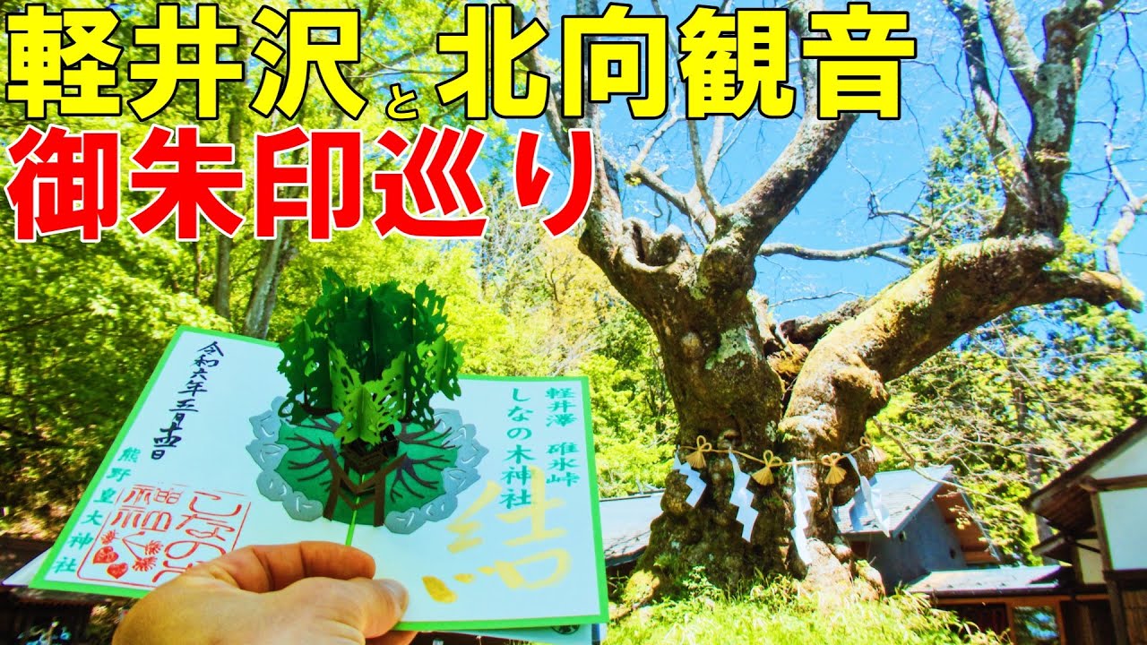 【神社仏閣ひとり旅】軽井沢県境の神社～北向き観音御朱印巡り[御朱印500名印(No.283～285)]