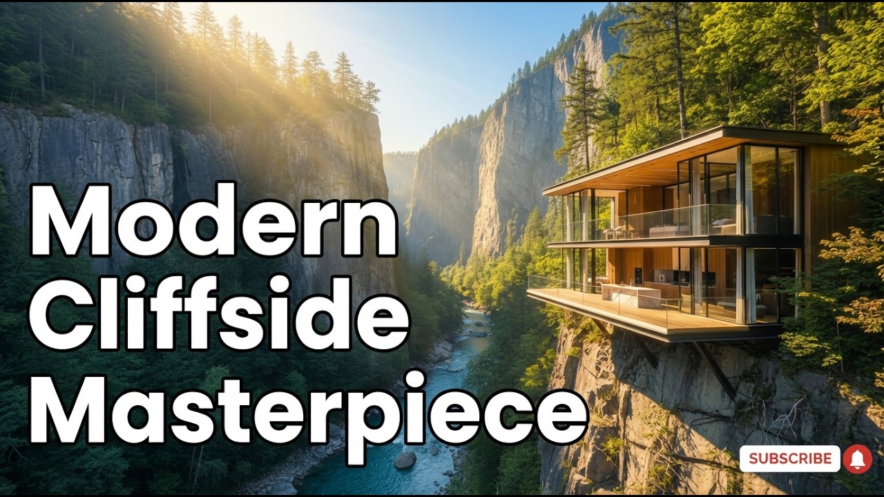 Modern Cliffside Masterpiece: The Ultimate in Construction, Home Aesthetics, and Design.