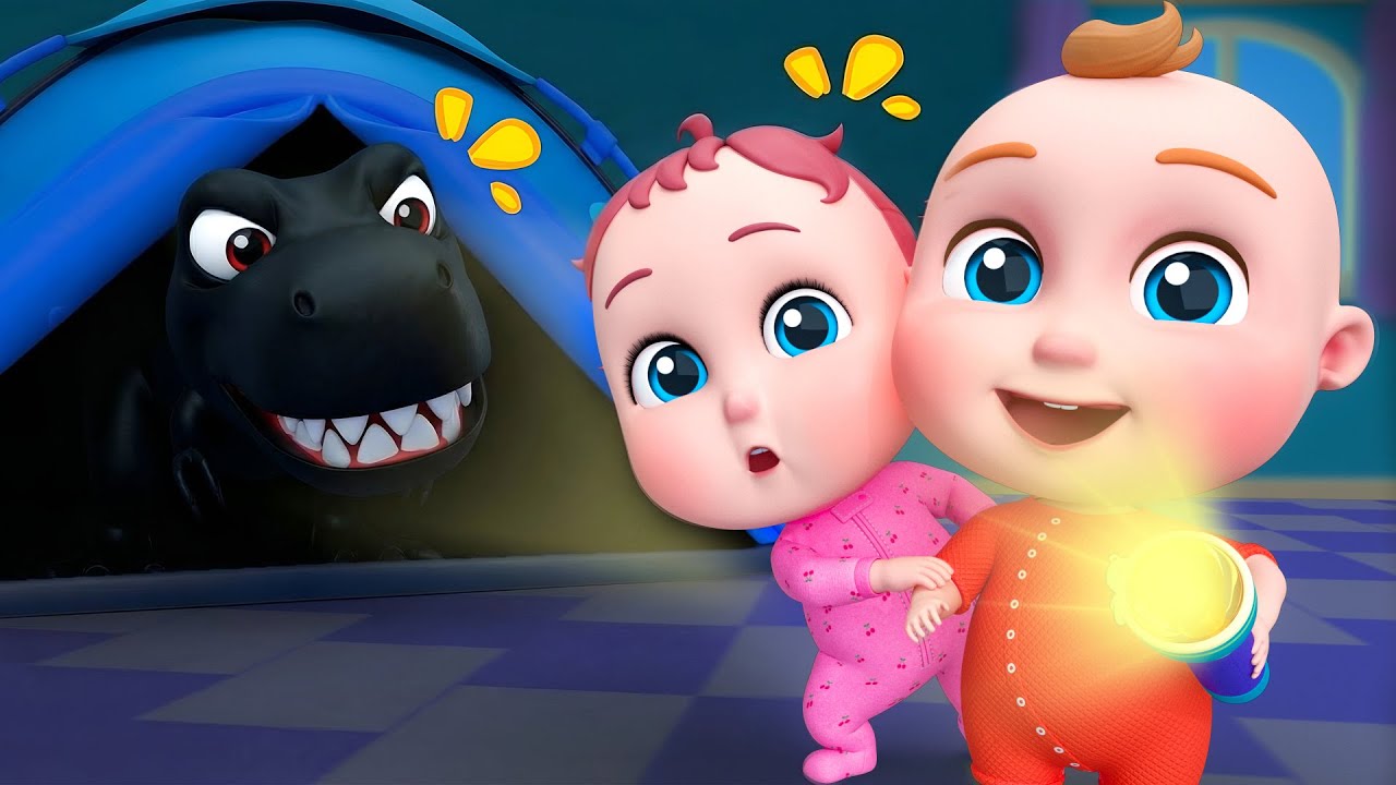 Dinossauro No Escuro | Canção De Medo Do Escuro | Super Sumo Português - Música & Canção Infantil
