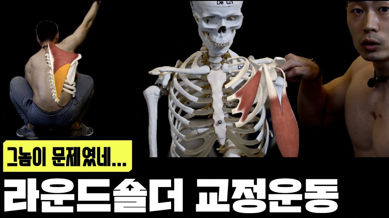 이 근육을 관리해야만 라운드숄더가 펴집니다.l라운드숄더 교정운동I
