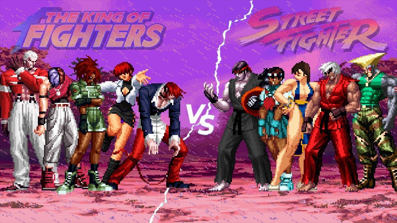 Orochi Blood Team vs Super Street Fighter Team [Kof2002 Mugen]