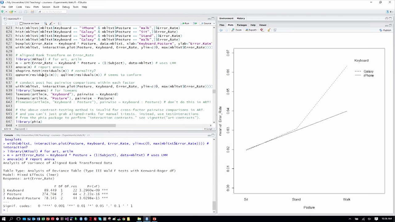 Lecture 7.4 The ART, a Nonparametric Factorial ANOVA