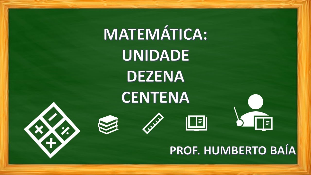 MATEM&Aacute;TICA: UNIDADE, DEZENA E CENTENA - PROF. HUMBERTO BA&Iacute;A.