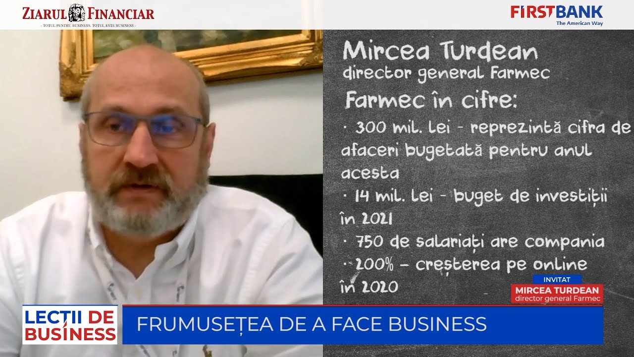 LECȚII DE BUSINESS - Mircea Turdean, Farmec | Fii adeptul inovării, nu al copierii.|
