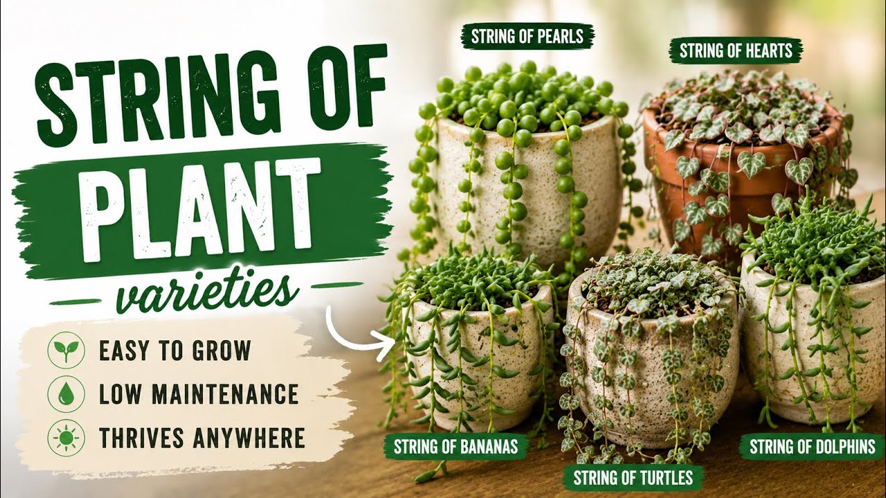 String of Plant Varieties | All the “String Of…” Succulents & Care Tips