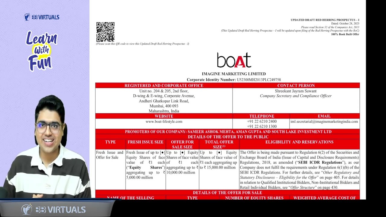 BOAT IPO Audit Masala | CA Final & Inter Audit | CA Shubham Keswani (AIR 8)