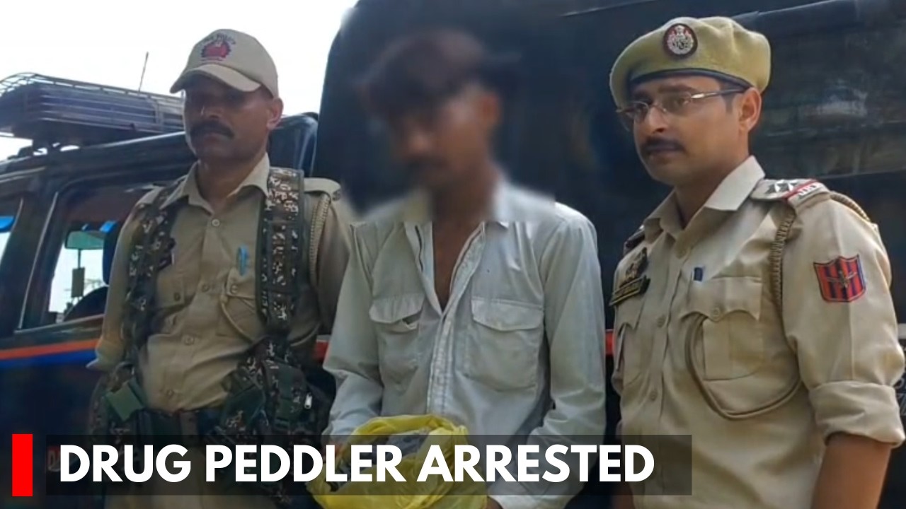 Kathua: Drug Peddler Arrested with Suspected Ganja Near Lakhanpur