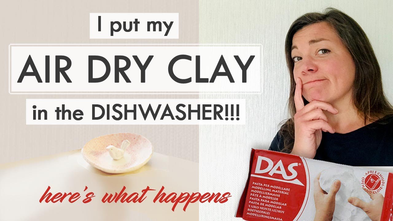 AIR DRY CLAY ** I put my air dry clay in the dishwasher! **