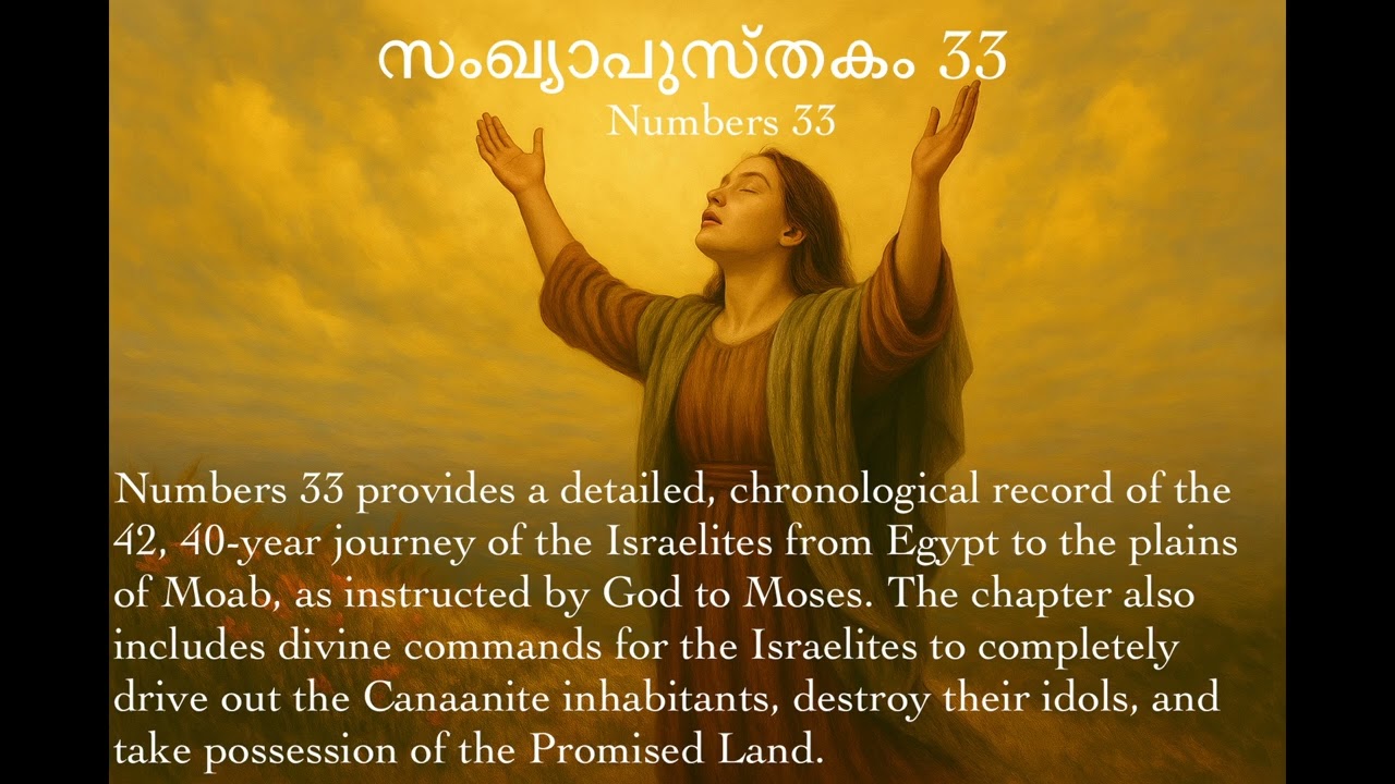 സംഖ്യാപുസ്തകം 33 (Numbers 33) - Malayalam Bible Audiobook
