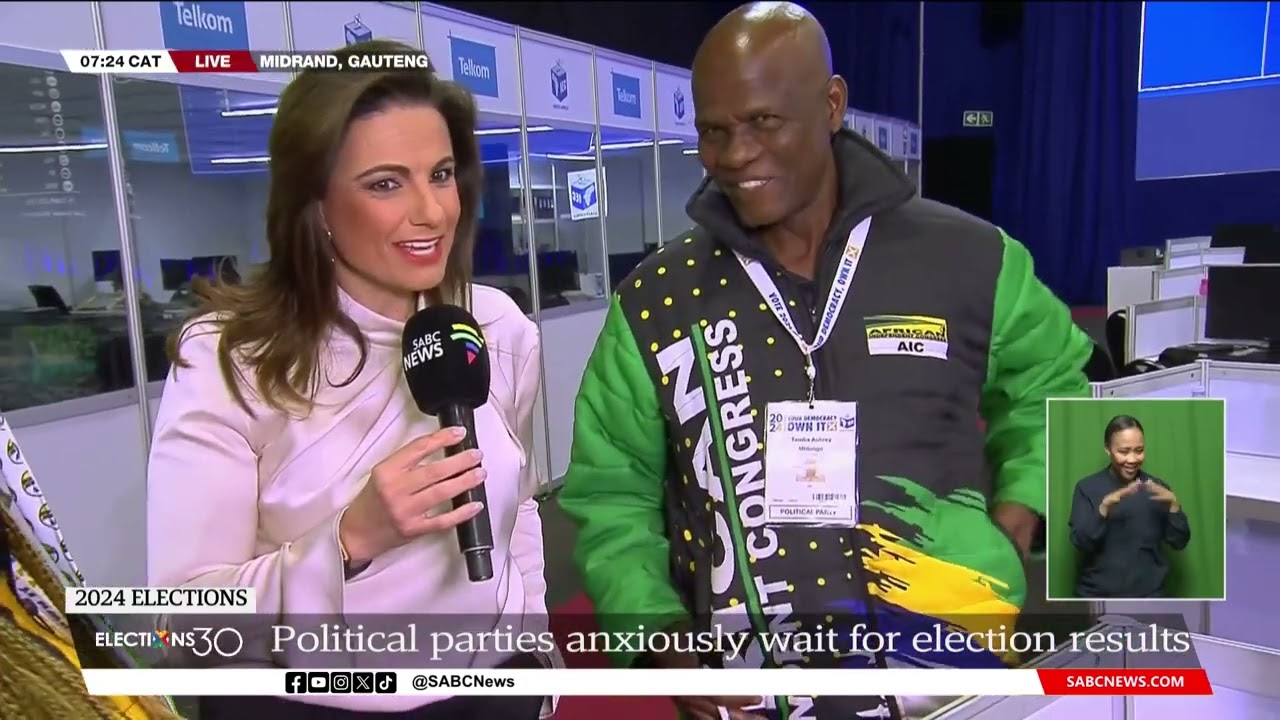 2024 Elections | Political parties at the National ROC in Midrand react to elections