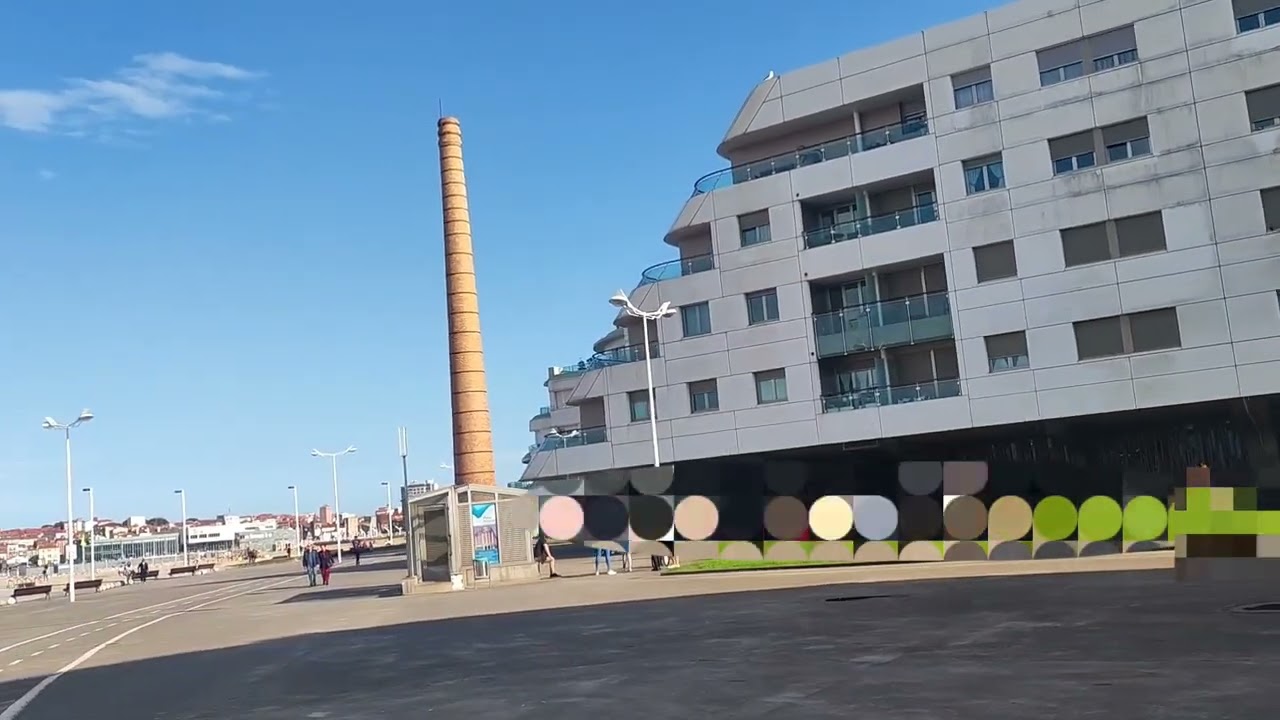 جولة في مدينة خيخون  _ استورياس _اسبانيا Gijón Asturias España