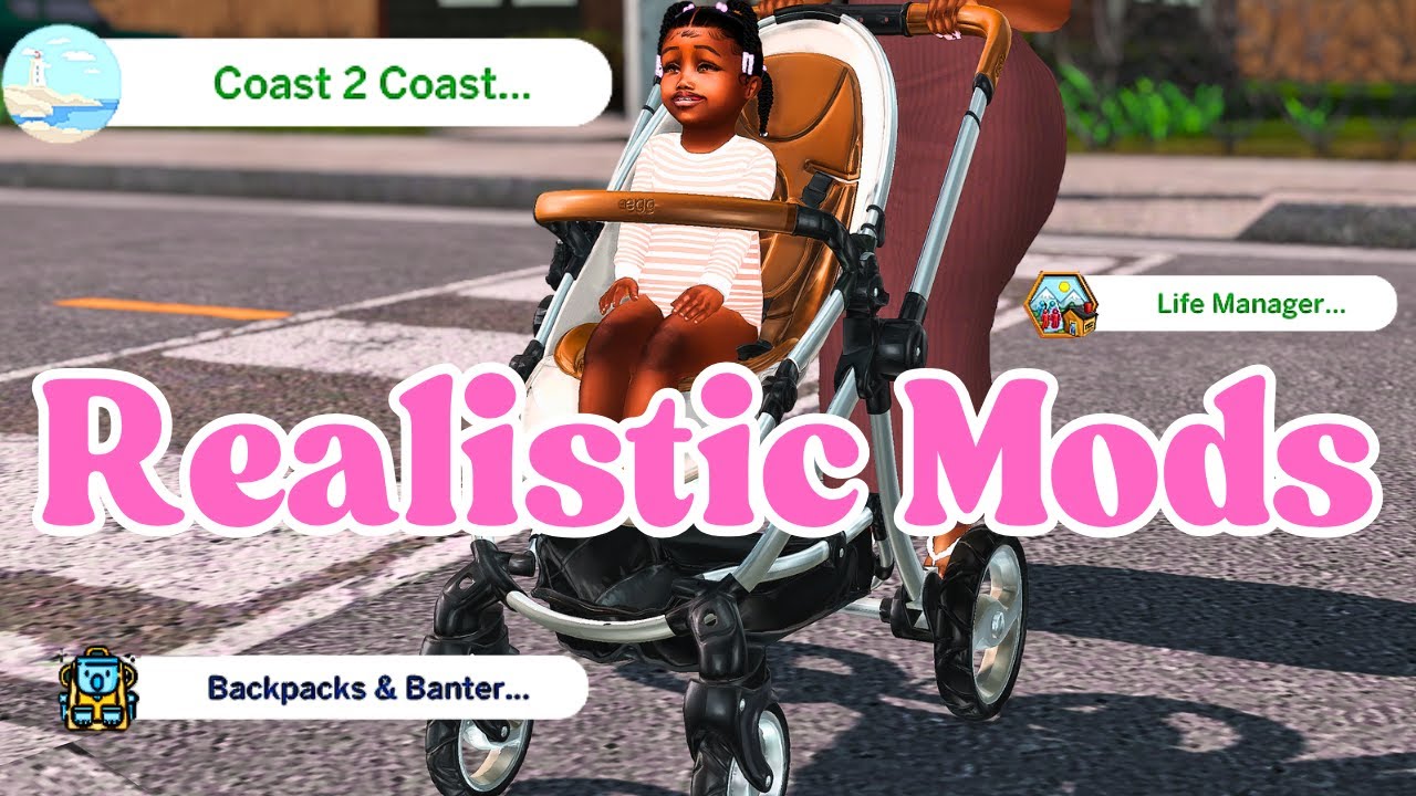 Sims 4 Realistic Mods for Family Gameplay❤️| Functional Stroller, School Banter & More!
