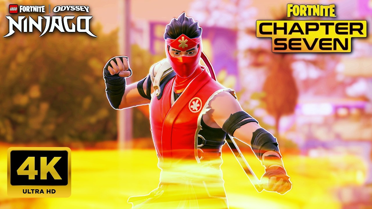 Fire Master Kai 4K Gameplay | FORTNITE x NINJAGO