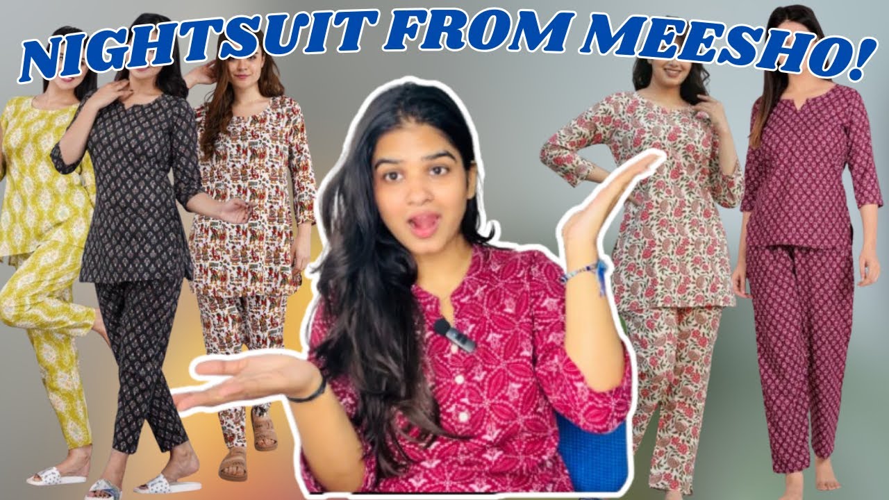 Under ₹400: Ultimate Meesho Night Suit Haul! 😍 Affordable & Stylish Sleepwear You Can't Miss!