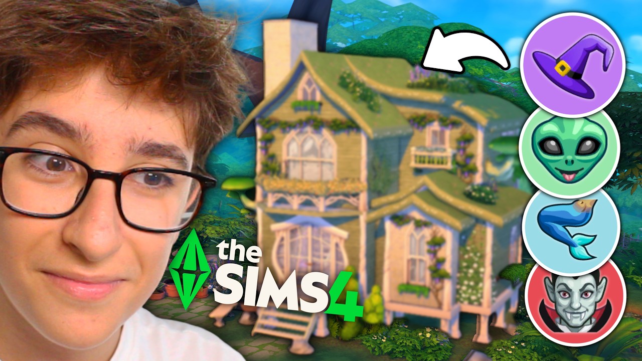 Los Sims 4 PERO CADA HABITACIÓN es un OCULTO👽