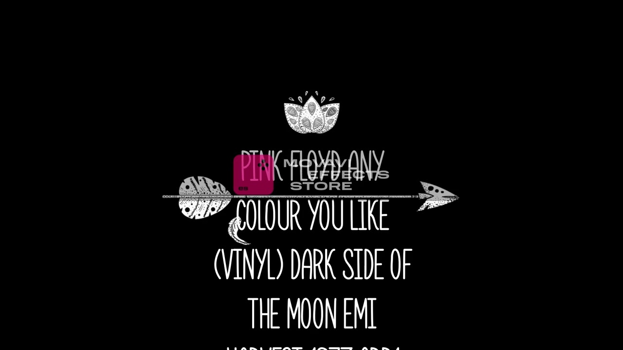 pink floyd any colour you like (vinyl) dark side of the moon emi harvest 1973 crr1