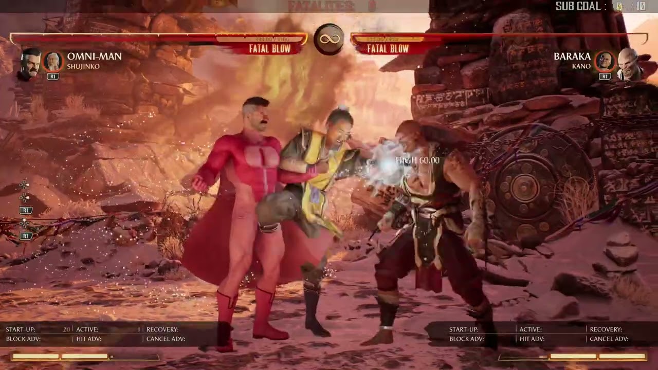 REO calls Conan a MK9 / MKX Character and then learns Shujinko gives Omniman BIG Damage for each hit