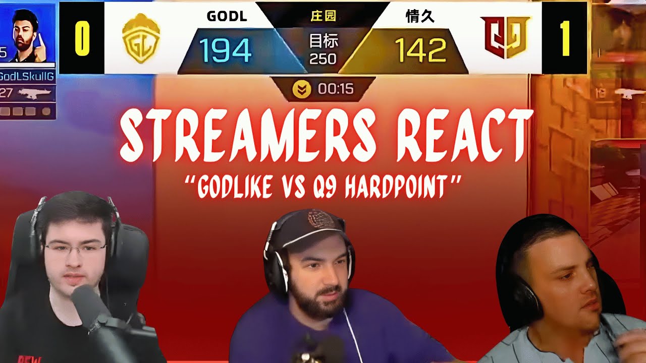 Реакция стримеров на GODLIKE BEAT Q9 на Hardpoint на CODM Major 2025 в Китае