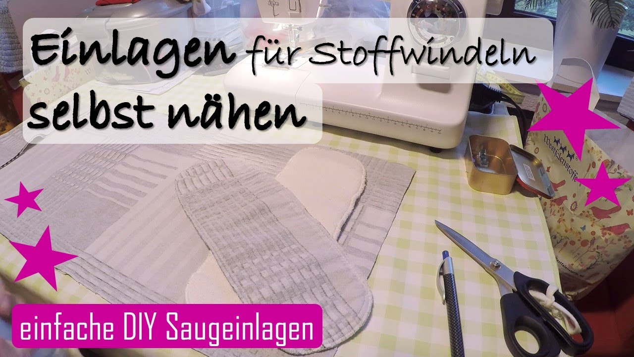 DIY Saugeinlagen 👶🏼 für Stoffwindeln selbst nähen 🧵 Geld sparen 💰 Nachhaltigkeit ♻️ Prefolds nähen