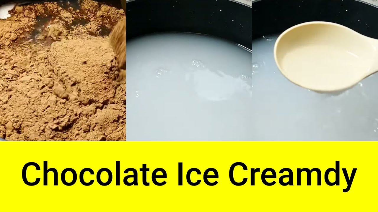How To Make Creamy Chocolate Ice Cream With Milk Sugar Cornstarch And Water