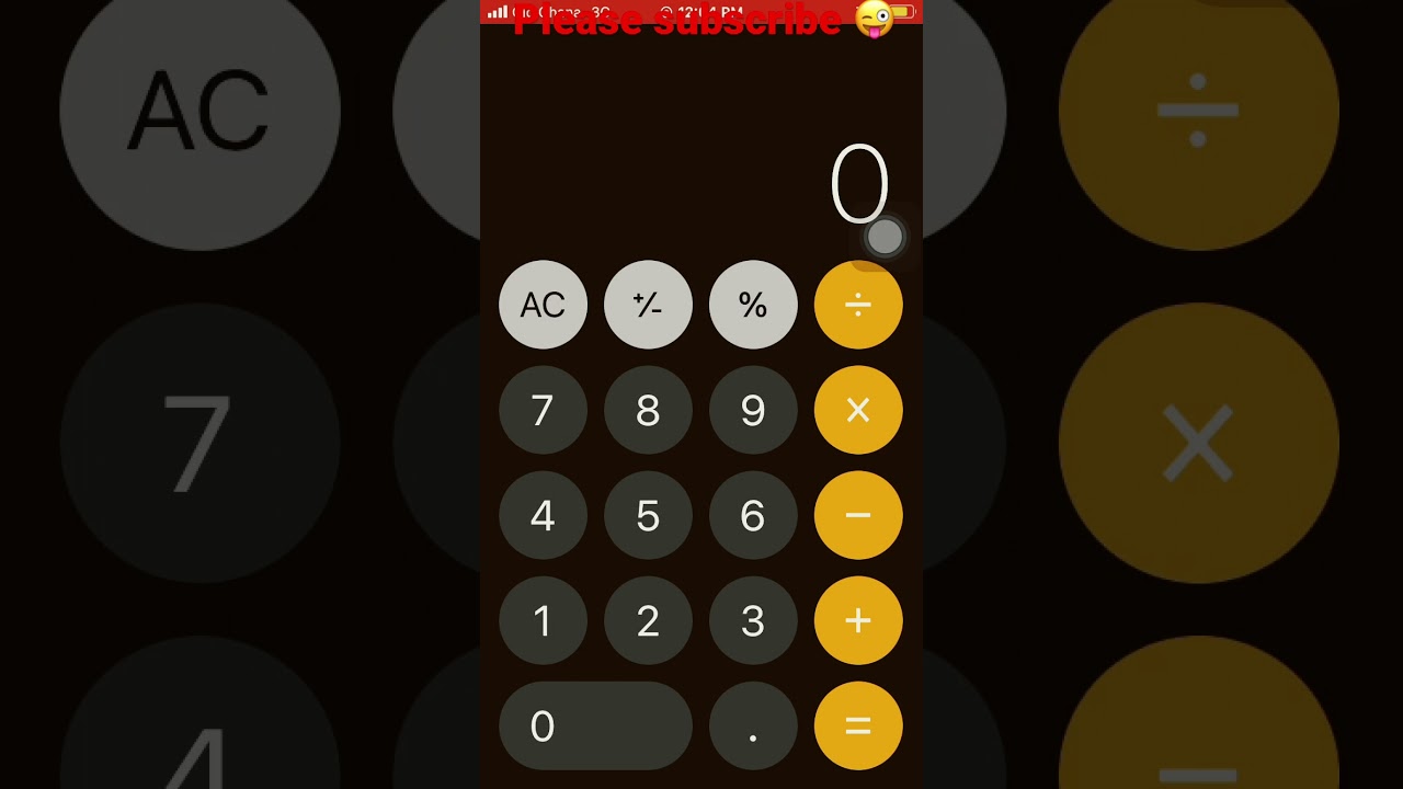 Hidden settings on iPhone calculator