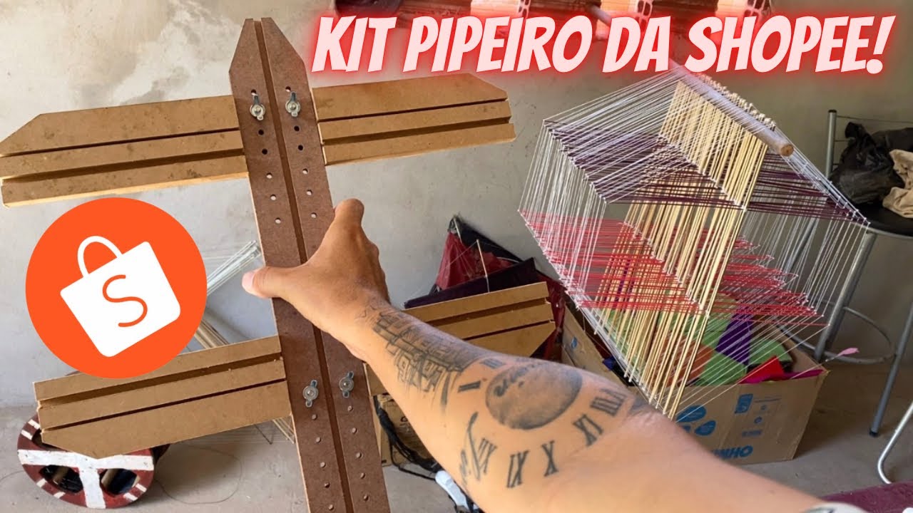 PRODUÇÃO DE PIPA COM O KIT DE PIPEIRO PROFISSIONAL DA SHOPEE/-produção de pipa em casa!!!