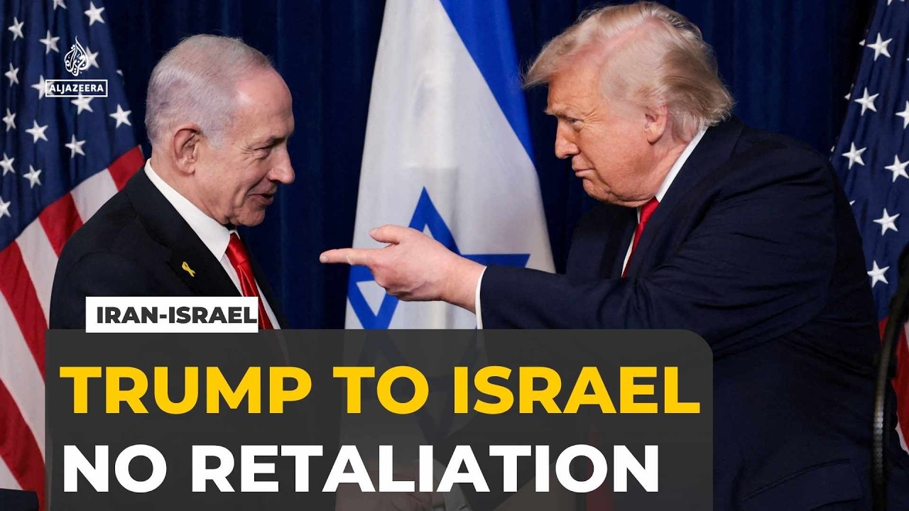 Trump pressures Israel to halt retaliation after Iranian missile strikes