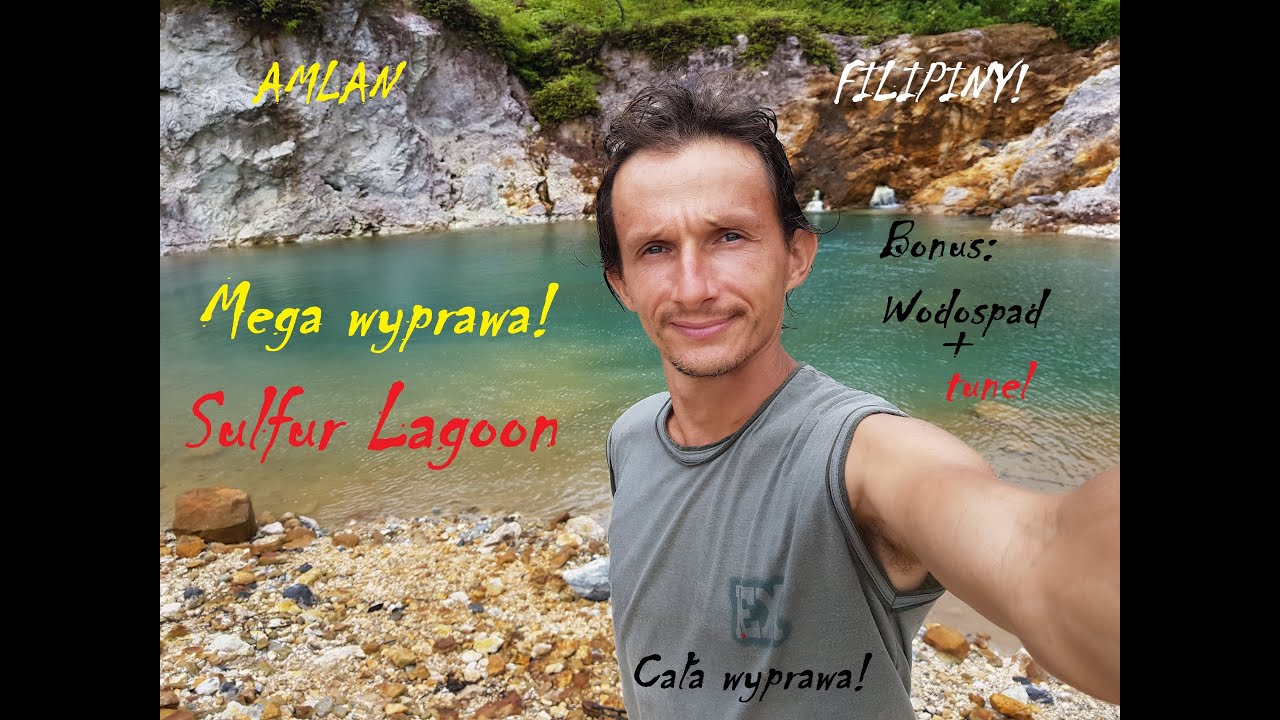 Filipiny Siarkowe jezioro 