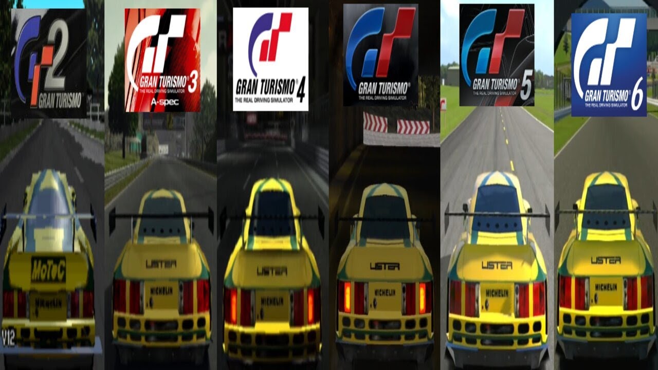 Evolution of the Lister Storm V12 Race Car '99 in Gran Turismo