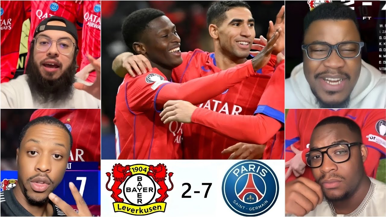 🚨😱LES RÉACTIONS : LE PSG ATOMISE LEVERKUSEN 7-2 (TERRIFIANT 🤯)