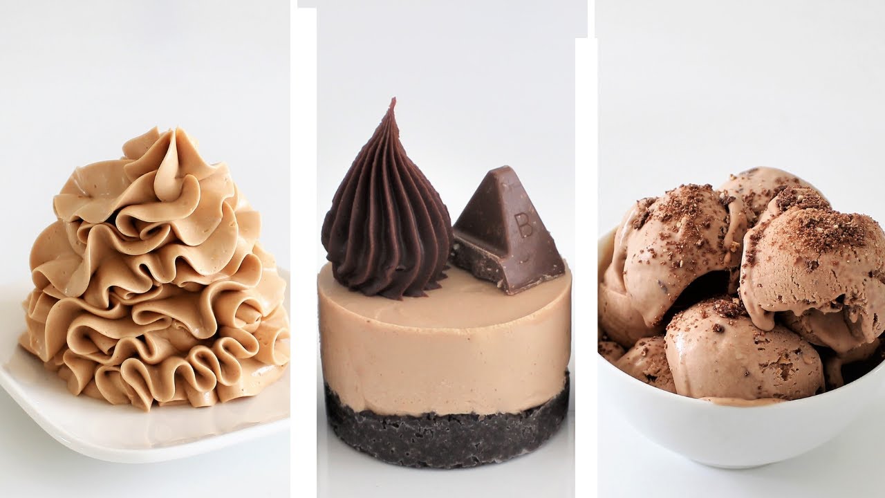 3 x Toblerone Dessert Sweet Treats Compilation Ice Cream Buttercream Mini Cheesecakes