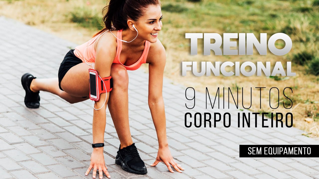 TREINO FUNCIONAL PARA O CORPO TODO DE 9 MINUTOS | Sem Equipamentos | Natural Fitness