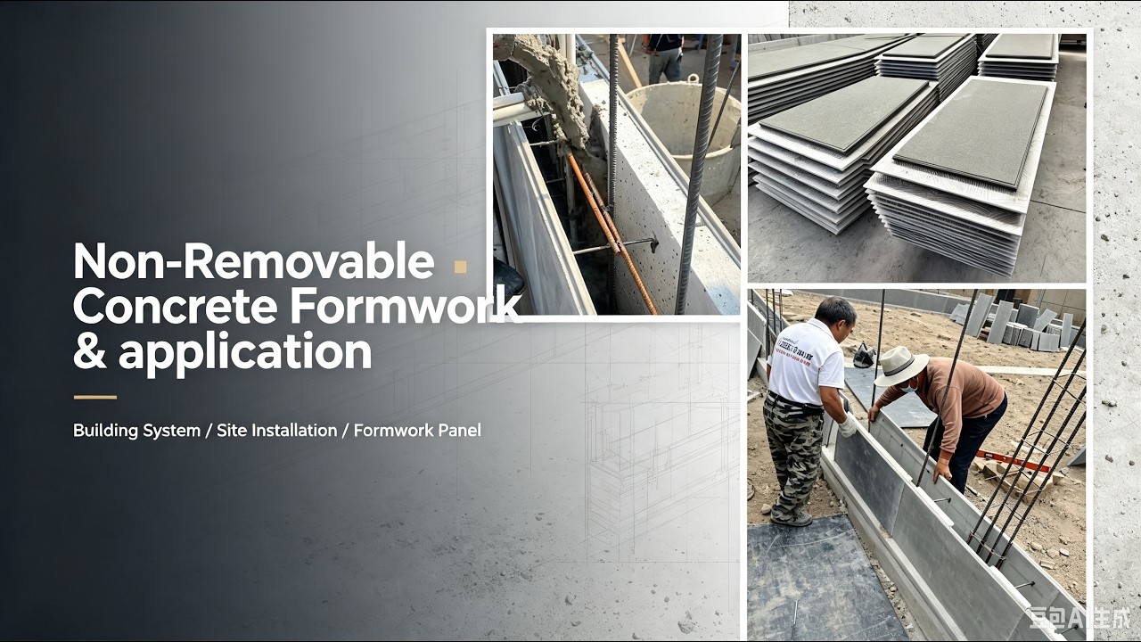 Concrete formwork using fast building technology on house construction #machine #precast