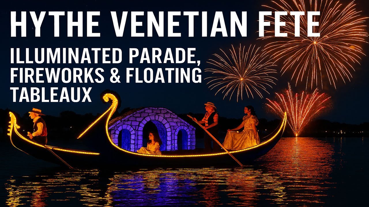 🎬 Hythe Venetian Fete | Illuminated Parade, Fireworks & Floating Tableaux