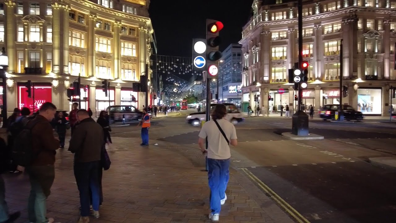 Oxford street, Elizabeth line to Terminal 4. London England