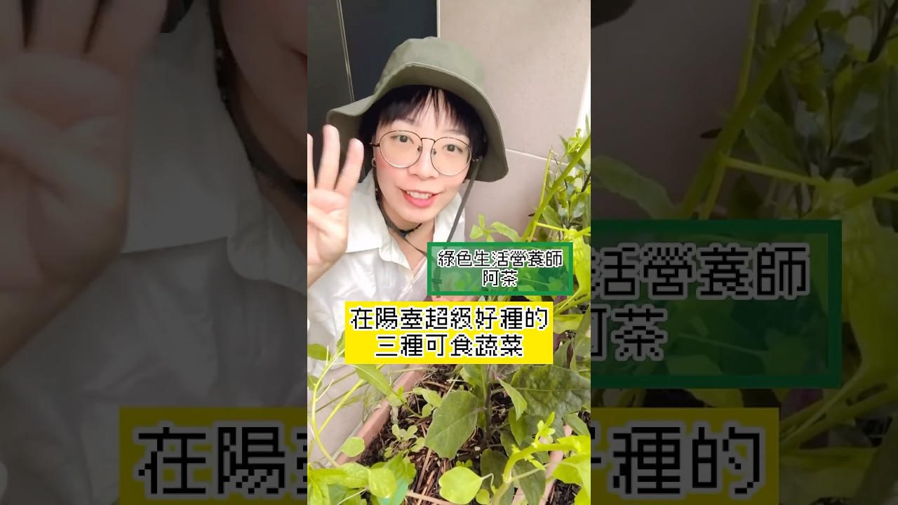 3種超好種的陽台種菜入門 #人生online #好好生活 #綠色生活 #陽台種植 #城市種植 #茶茶營養師