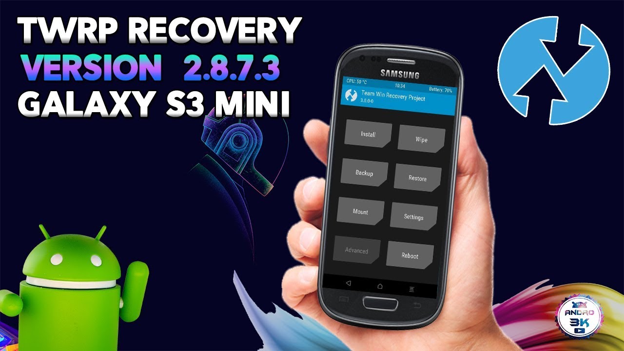 ▶ Recovery TWRP v2.8.7.3 Galaxy S3 Mini Flasheable ◀ Andro3000
