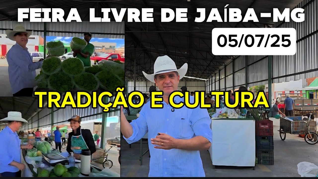 FEIRA LIVRE DE JAÍBA-MG. Encontrei vários amigos na feira. ROBERTO LUNA VIDA NA ROÇA.