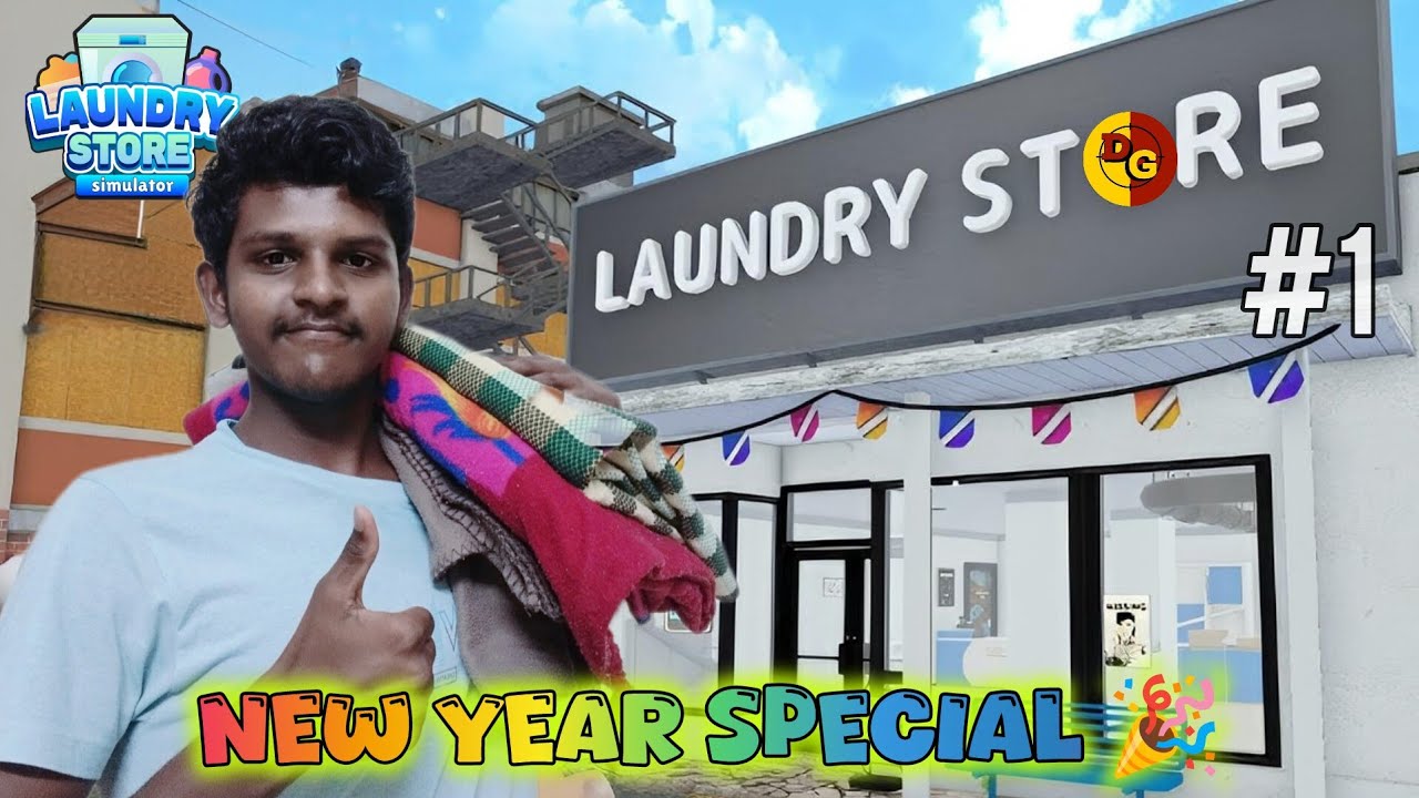 New Buisness💥💲 | Laundry Shop Simulator தமிழ் Gameplay Part-1 | Dappa Gaming | #gulugulu #newyear 