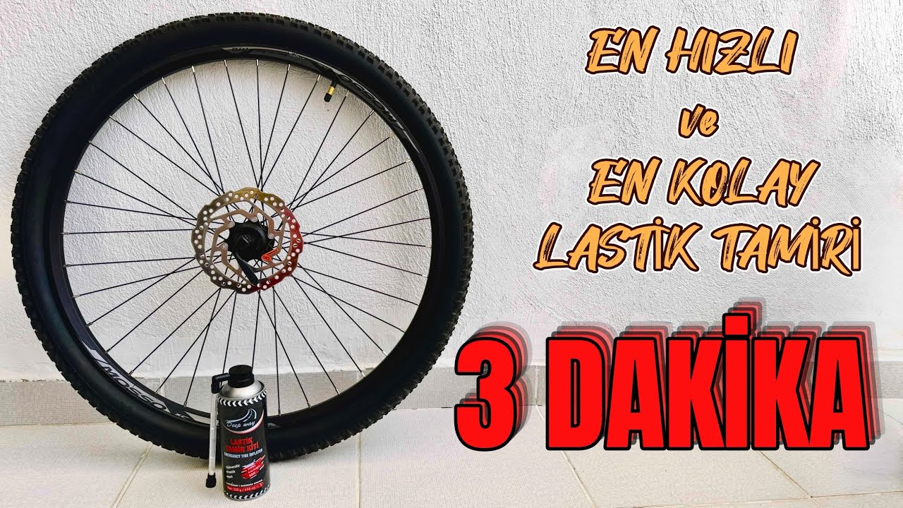 3 Dakikada Bisiklet Lastiği Tamiri | Tamir Köpüğü ile En Hızlı ve En Kolay Yöntem!
